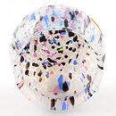 Lisa Larson (Skruf 1980s) Rounded Speckled Glass Candleholder 9 cm (5)