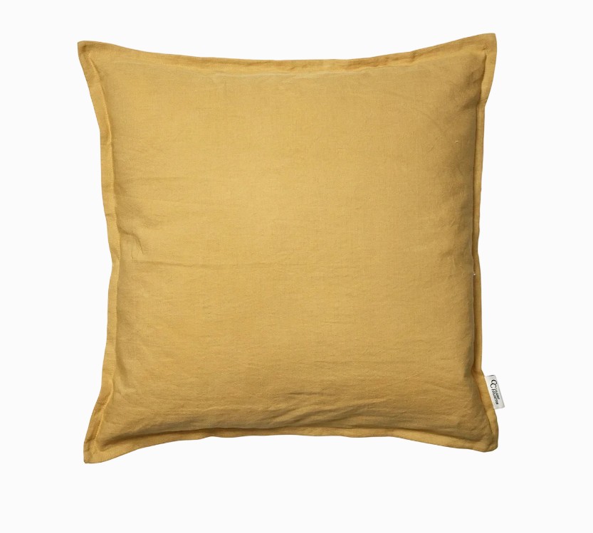Kuddfodral Linen Ockra 50x50cm