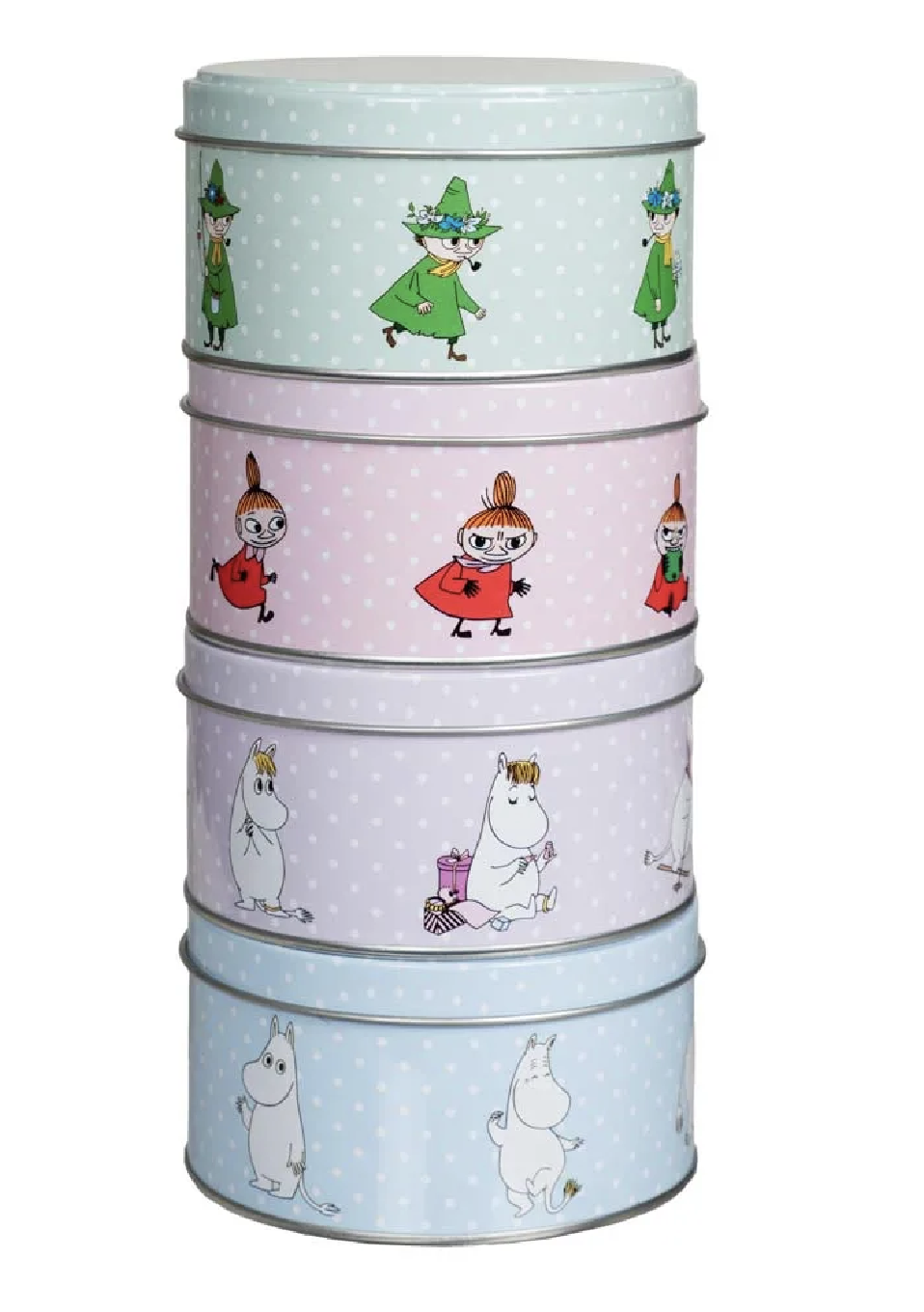 Mumin Små Plåtburkar 4-Pack - 2
