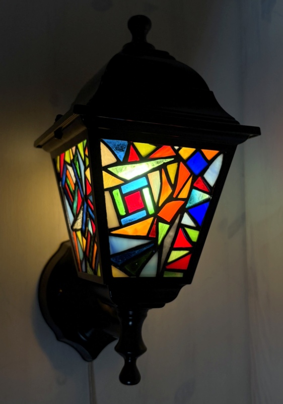 Outdoor Wall Light "Patchwork" small black ↕ 32cm - 3