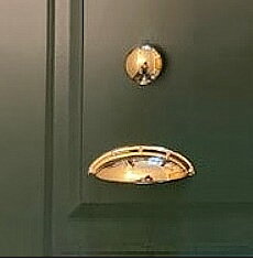 Skålhandtag mässing lantlig stil Gårdsromantik