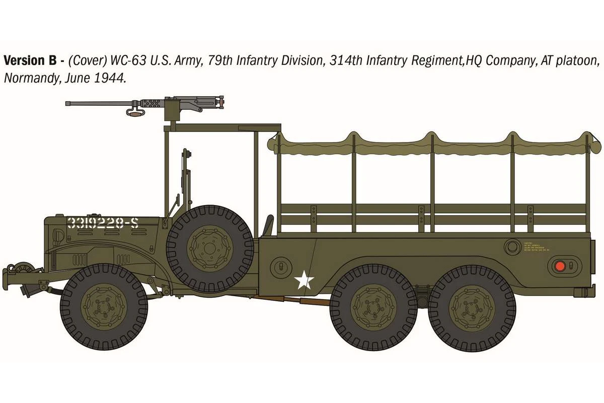 Dodge WC62 6x6 Military Truck, American WWII 1/35 - 5