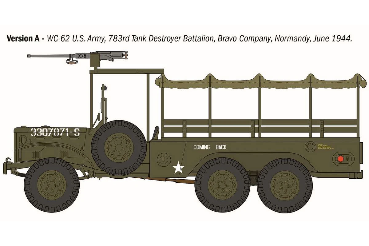 Dodge WC62 6x6 Military Truck, American WWII 1/35 - 6