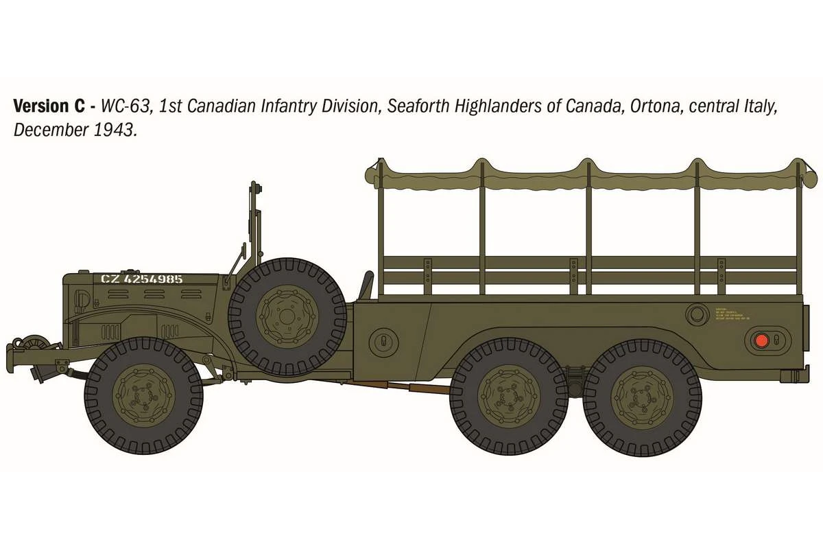 Dodge WC62 6x6 Military Truck, American WWII 1/35 - 4