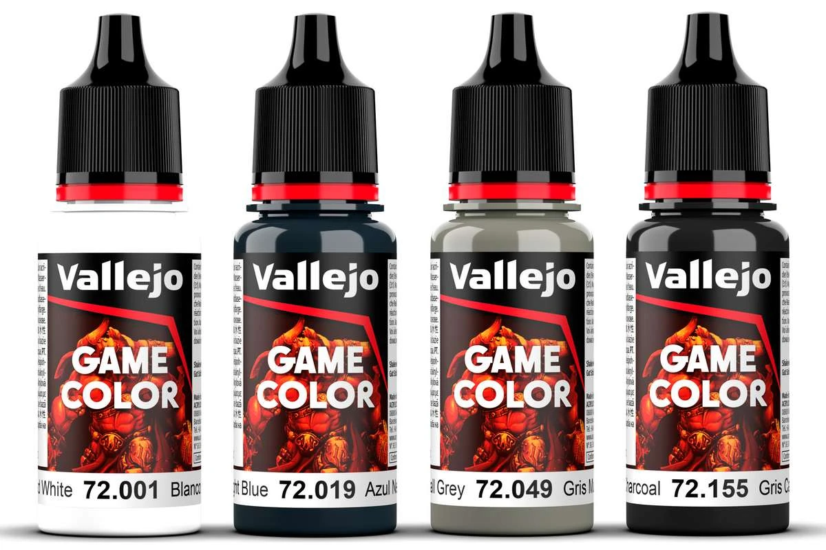 Game Color, silver färgset för non metallic metal 4x18ml