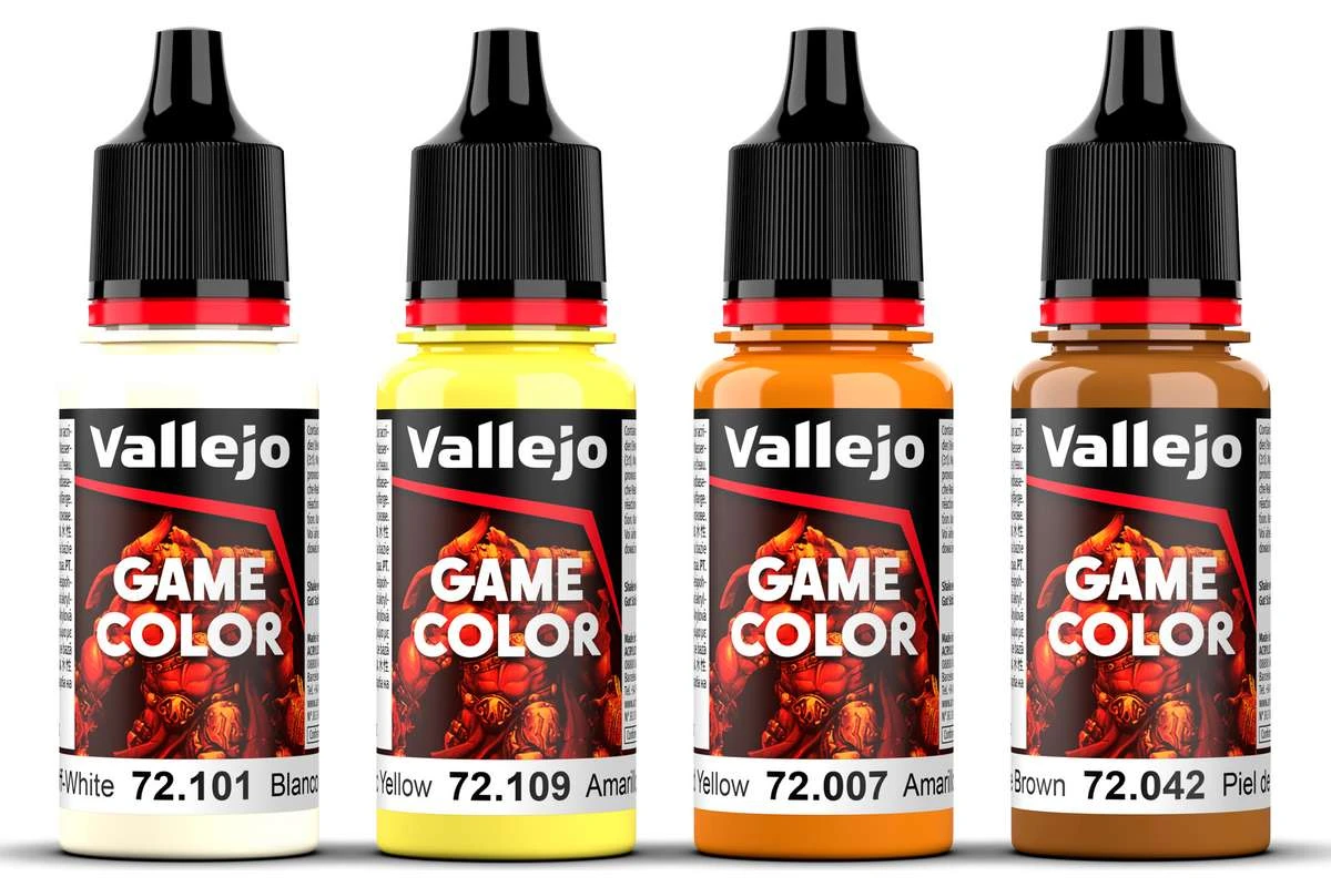 Game Color, guld färgset för non metallic metal 4x18ml