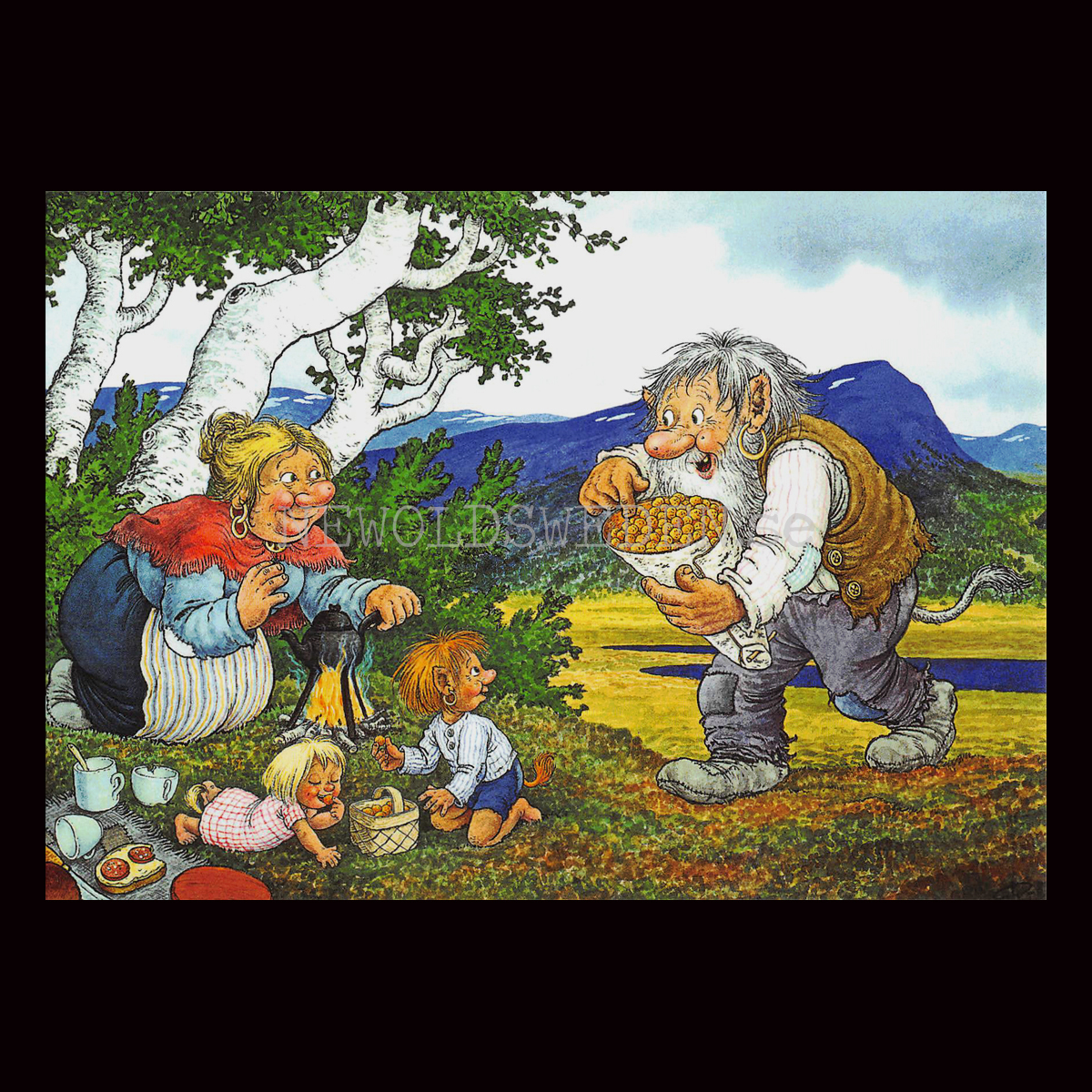 HJORTRONTIDER No: 1 - 60001 - Trollkort Rolf Lidberg Vykort A6 - 910