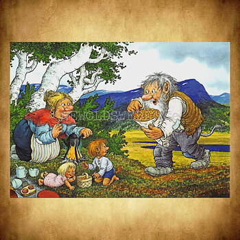 HJORTRONTIDER No: 1 - 60001 - Trollkort Rolf Lidberg Vykort A6 - 910