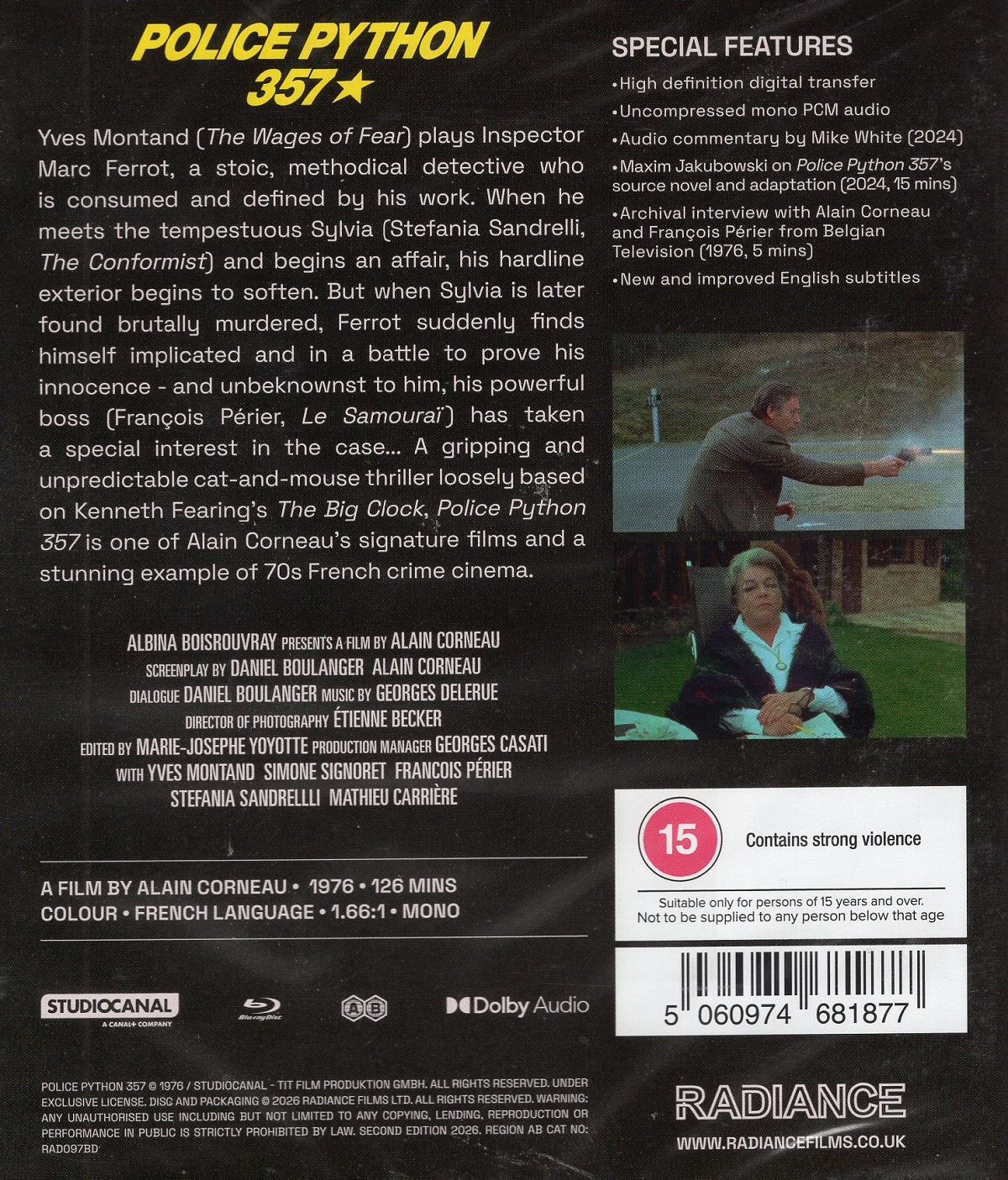 Police Python 357 (ej svensk text) (Blu-ray) - 2