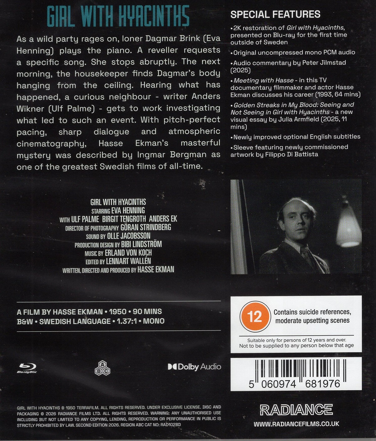 Girl With Hyacinths (ej svensk text) (Blu-Ray) - 2