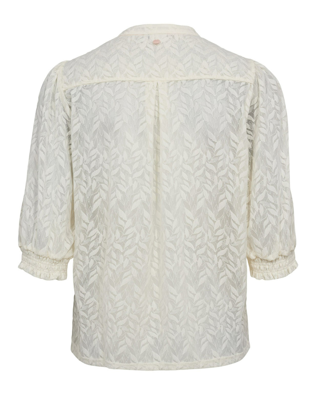 Blus Levina skir lövmönstrad offwhite - 2