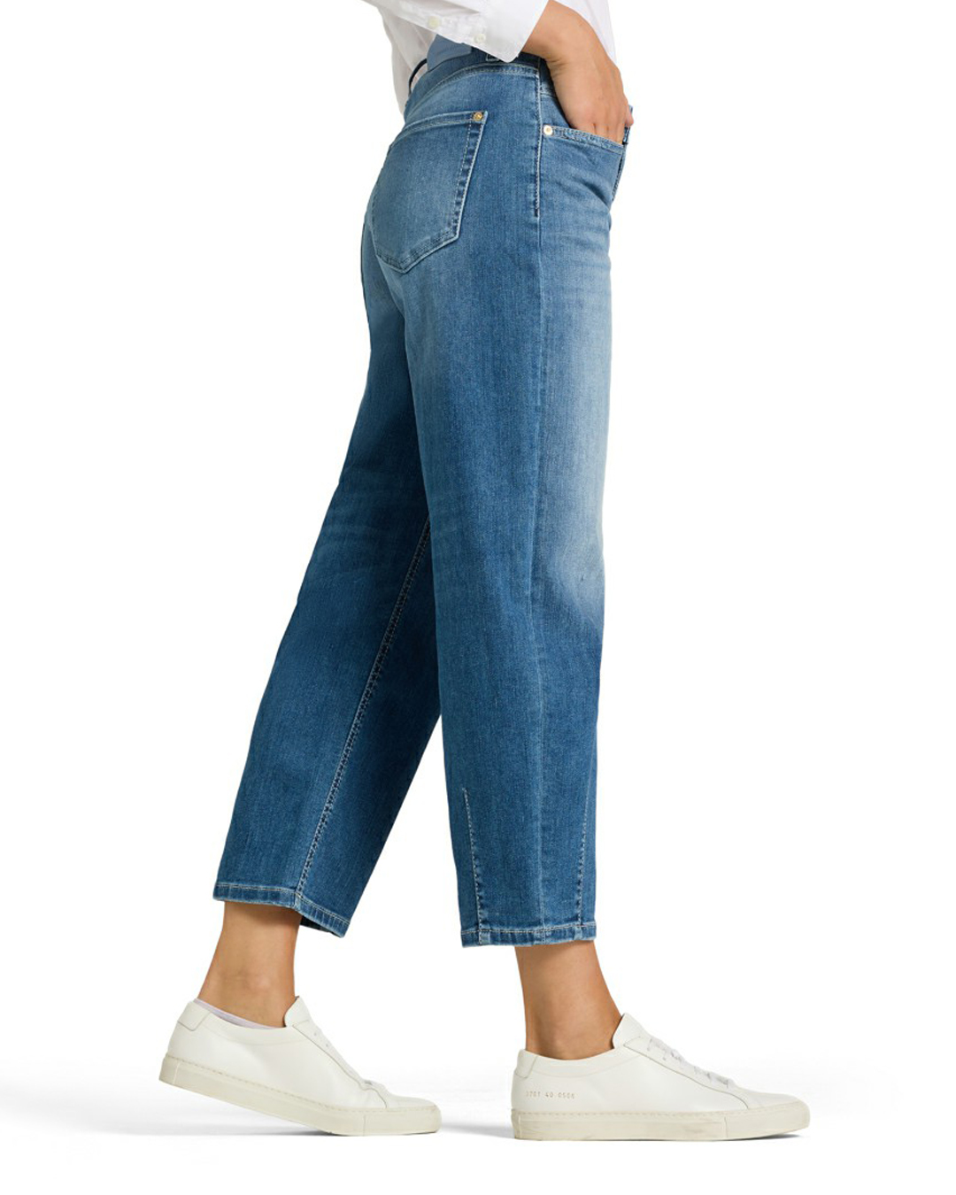 Barreljeans Elin cropped authentic denim - 5
