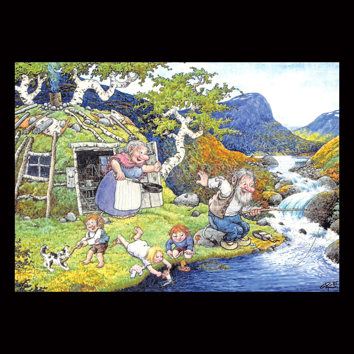 LAPPKÅTAN No: 11 - 60011- Trollkort Rolf Lidberg Vykort A6 - 910