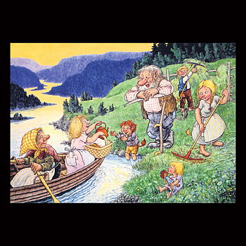 SLOTTANNA No: 20 - 60020- Trollkort Rolf Lidberg Vykort A6 - 910