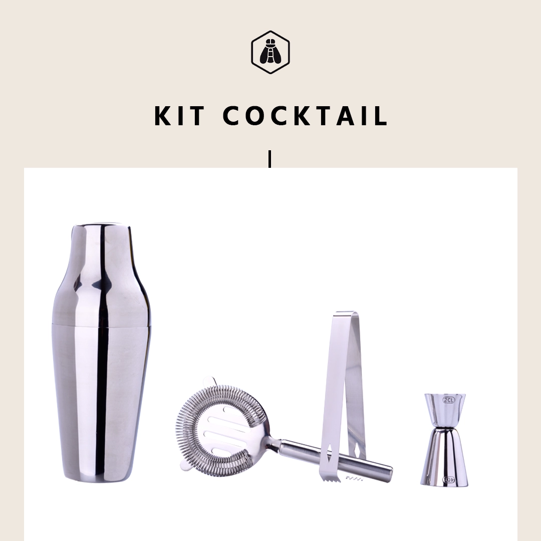 Cocktailset 4 delar – Elegant barset för hemmabaren Laguiole  - 3