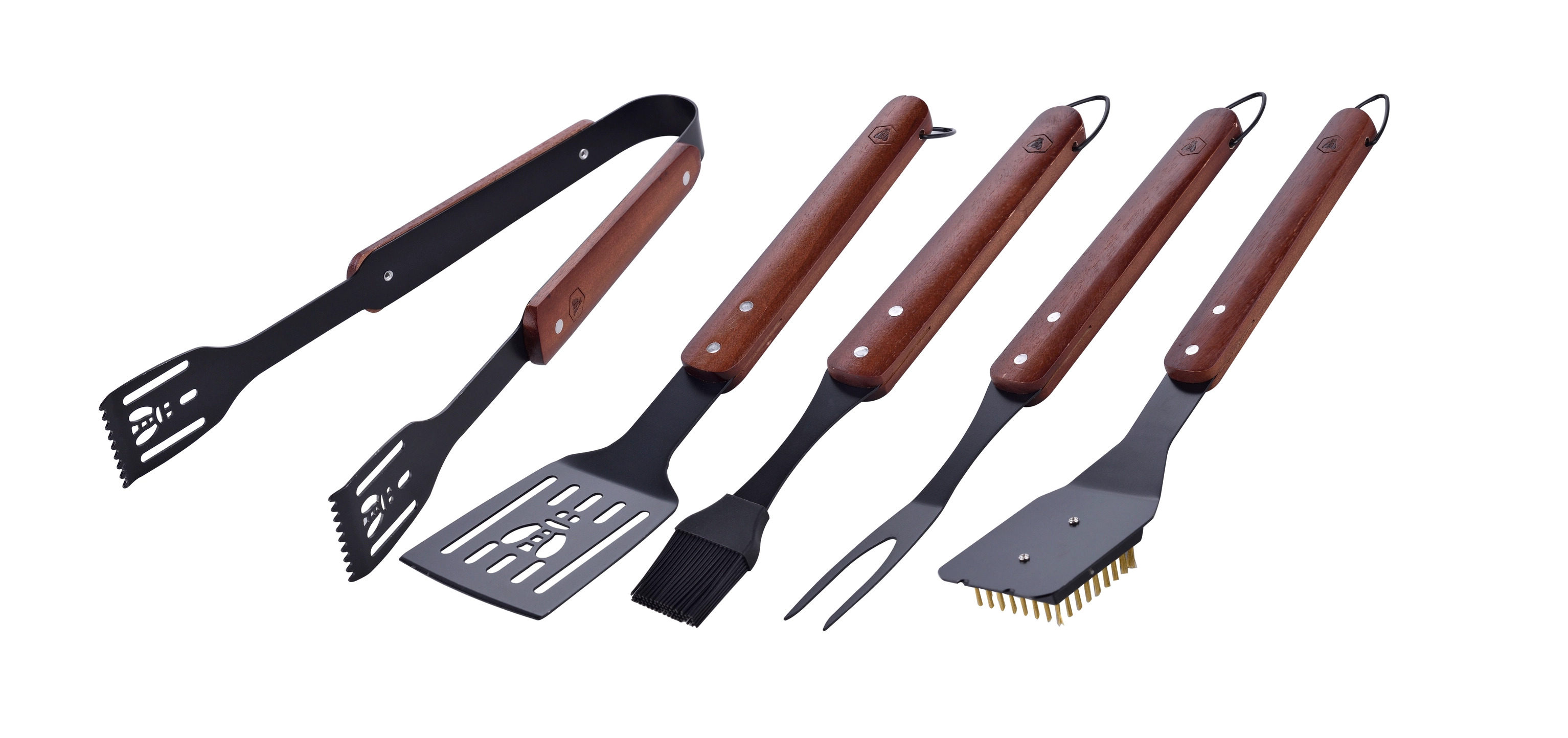Black Edition Grillset 5-delar – Premium grillredskap i rostfritt stål Laguiole