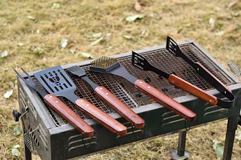 Black Edition Grillset 5-delar – Premium grillredskap i rostfritt stål Laguiole