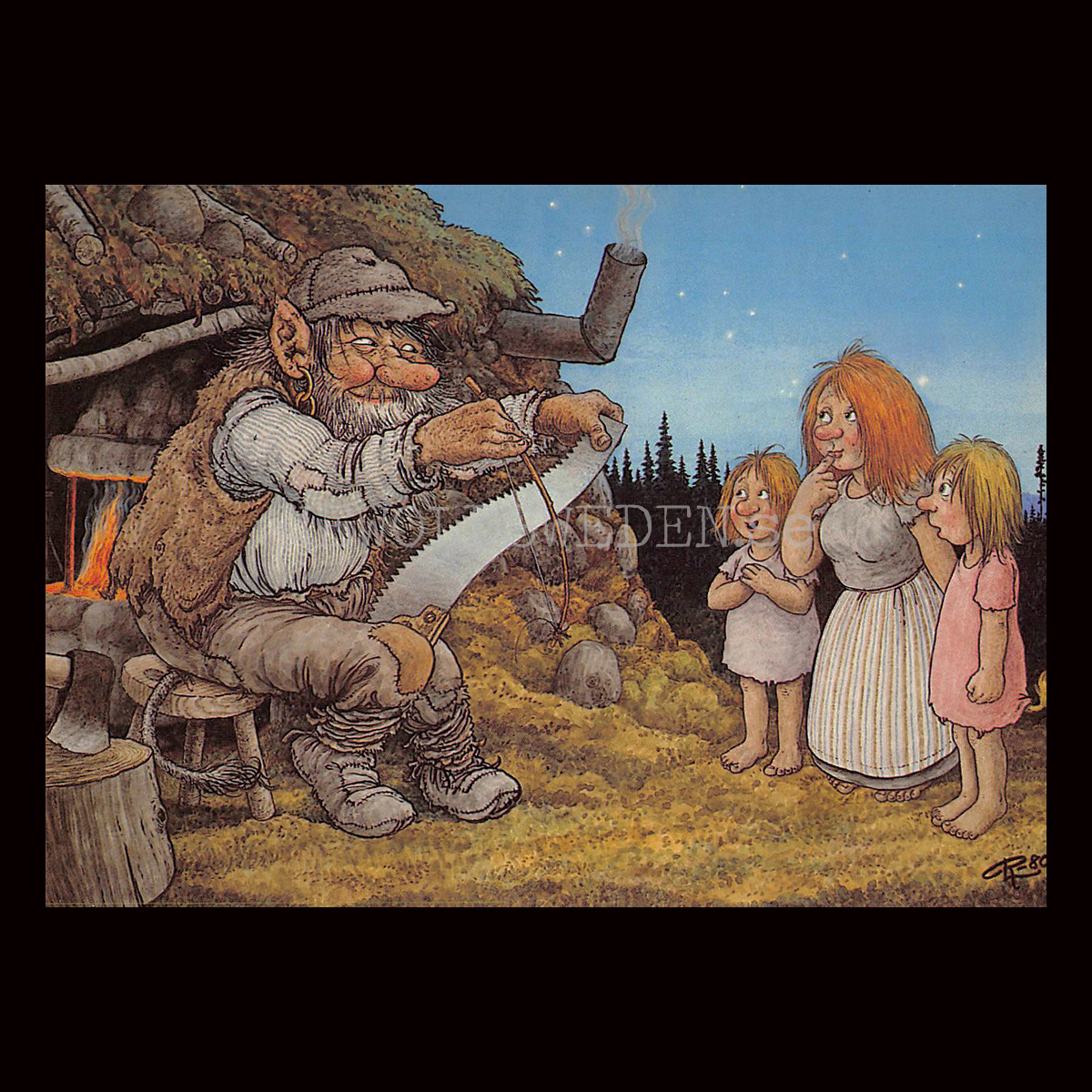 SÅGSPELARCHARMÖREN No: 21 - Trollkort Rolf Lidberg Vykort A6 - 910