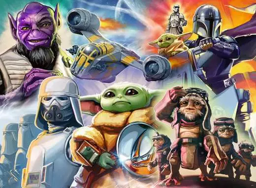 Star Wars The Manalorian and Grogu, 500 Bitar Ravensburger