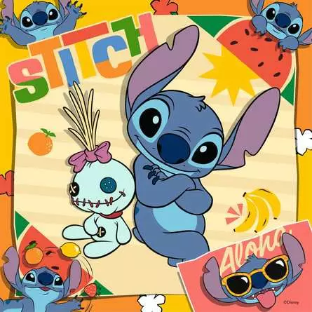 Lilo & Stitch Aloha, 3 x 49 Bitar Ravensburger - 3