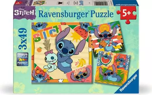 Lilo & Stitch Aloha, 3 x 49 Bitar Ravensburger - 2