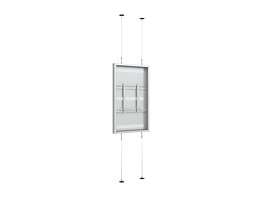 M Pro Series Enclosure 55" High Brightness Wire Floor to Ceiling Medium White