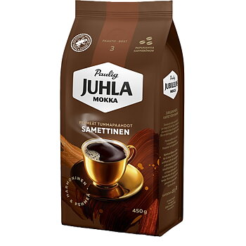 Kahvi Juhla Mokka Samettinen 450g papu