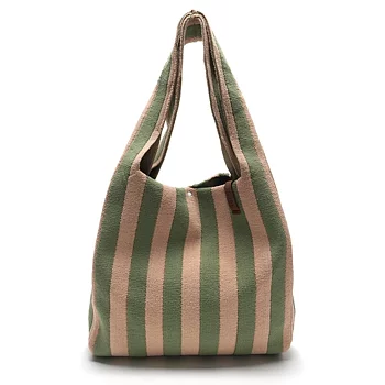 Shopper green/beige