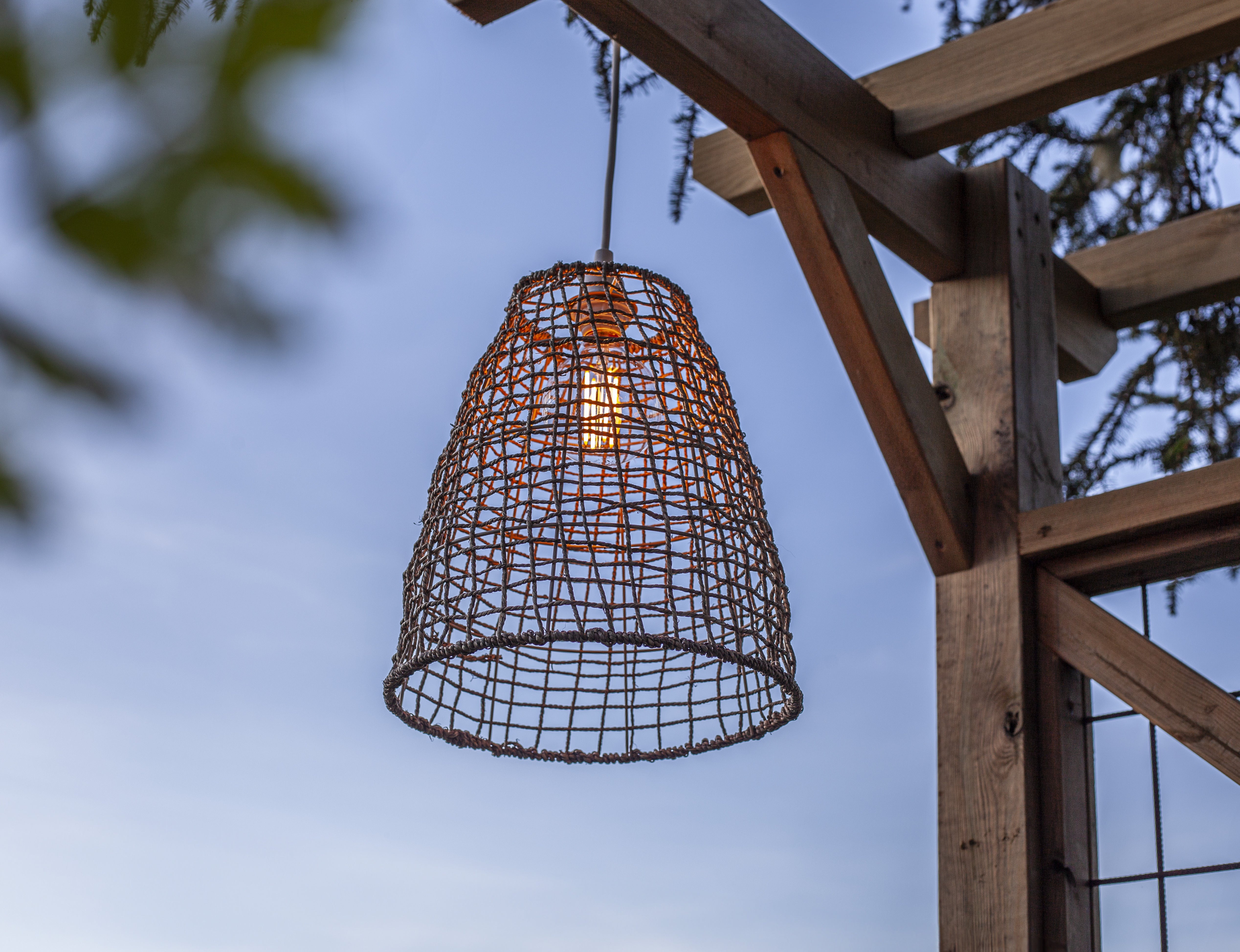 Lampshade + Cord - Dried Seaweed - 33x30 cm - 2