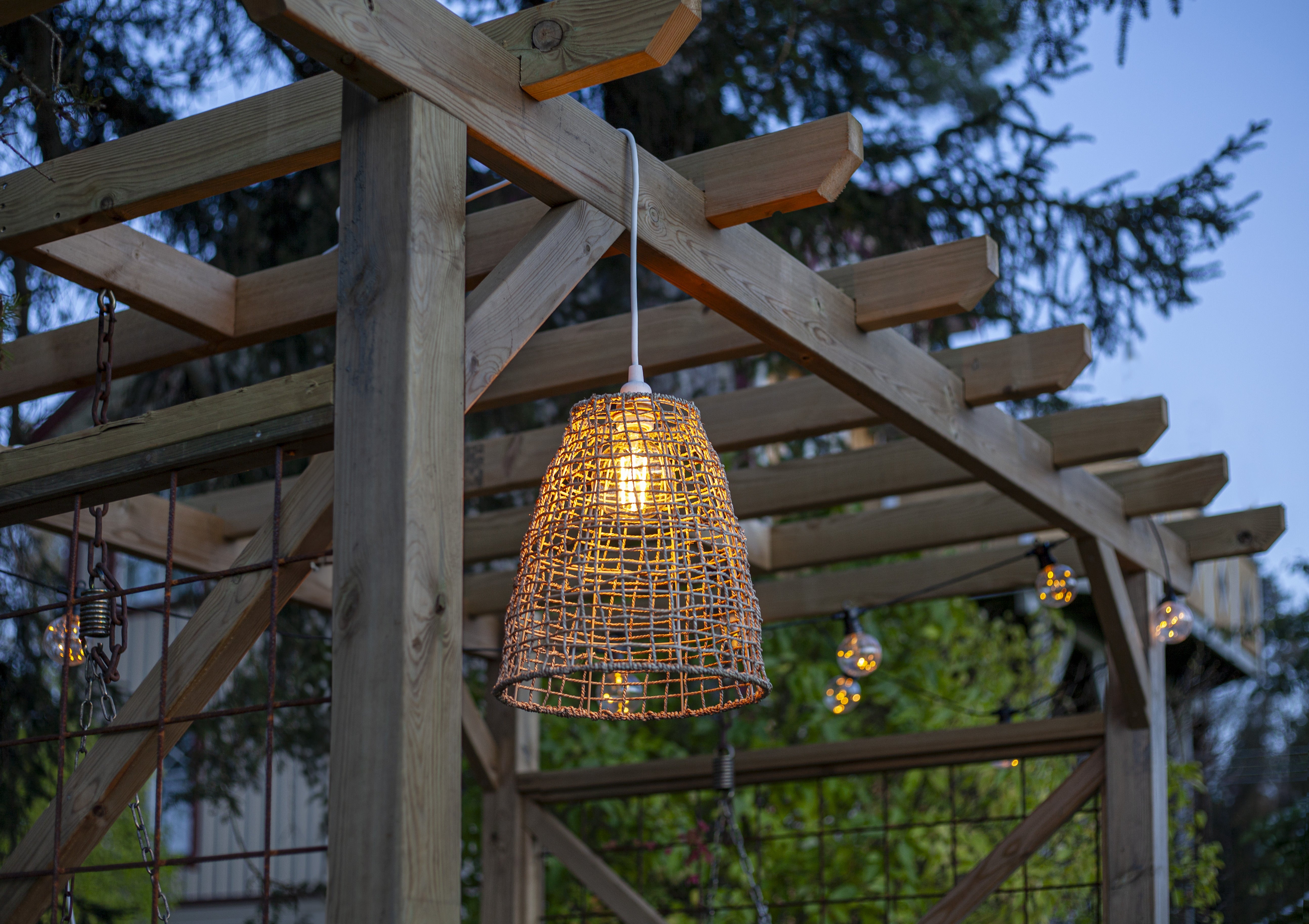 Lampshade + Cord - Dried Seaweed - 33x30 cm - 6