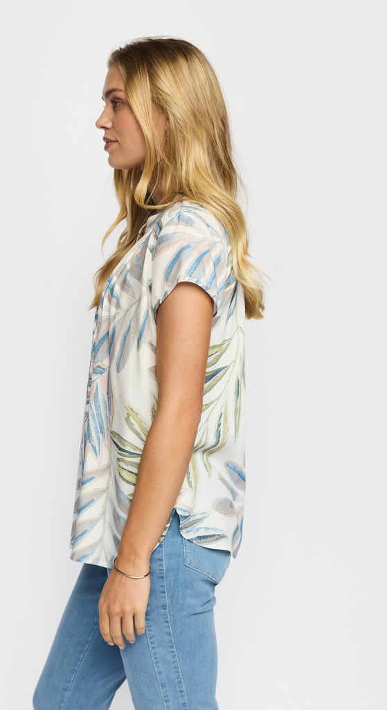 Bloome Blouse - Leaf Mix - 2-Biz