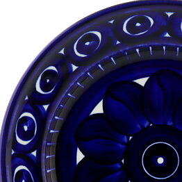 Ulla Procopé (Valencia 1960) Plate with Dark Blue Decor  [Sample Images] 18 cm 