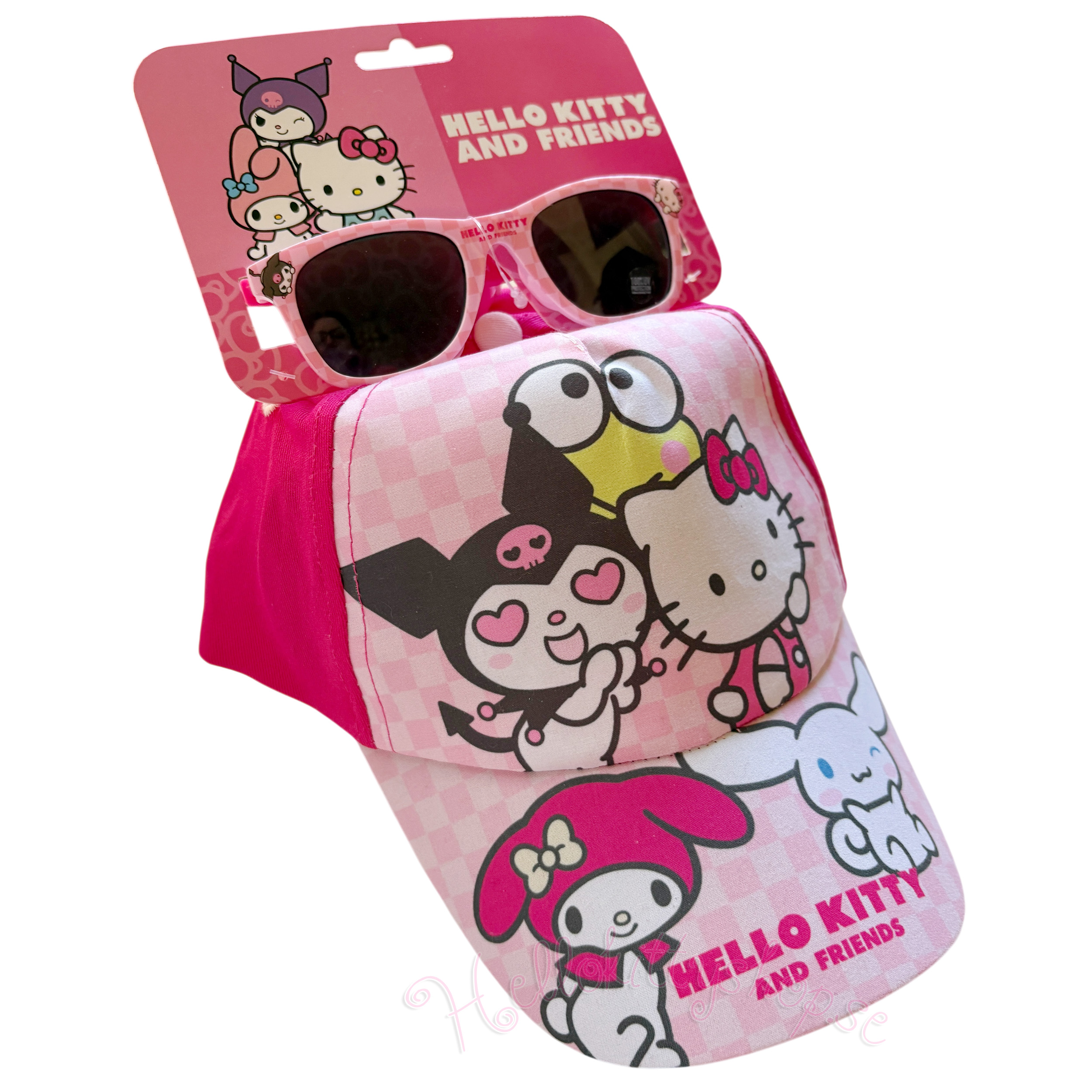 Hello Kitty and Friends Solglasögon och Keps - Set för Barn 3 år - 8 år