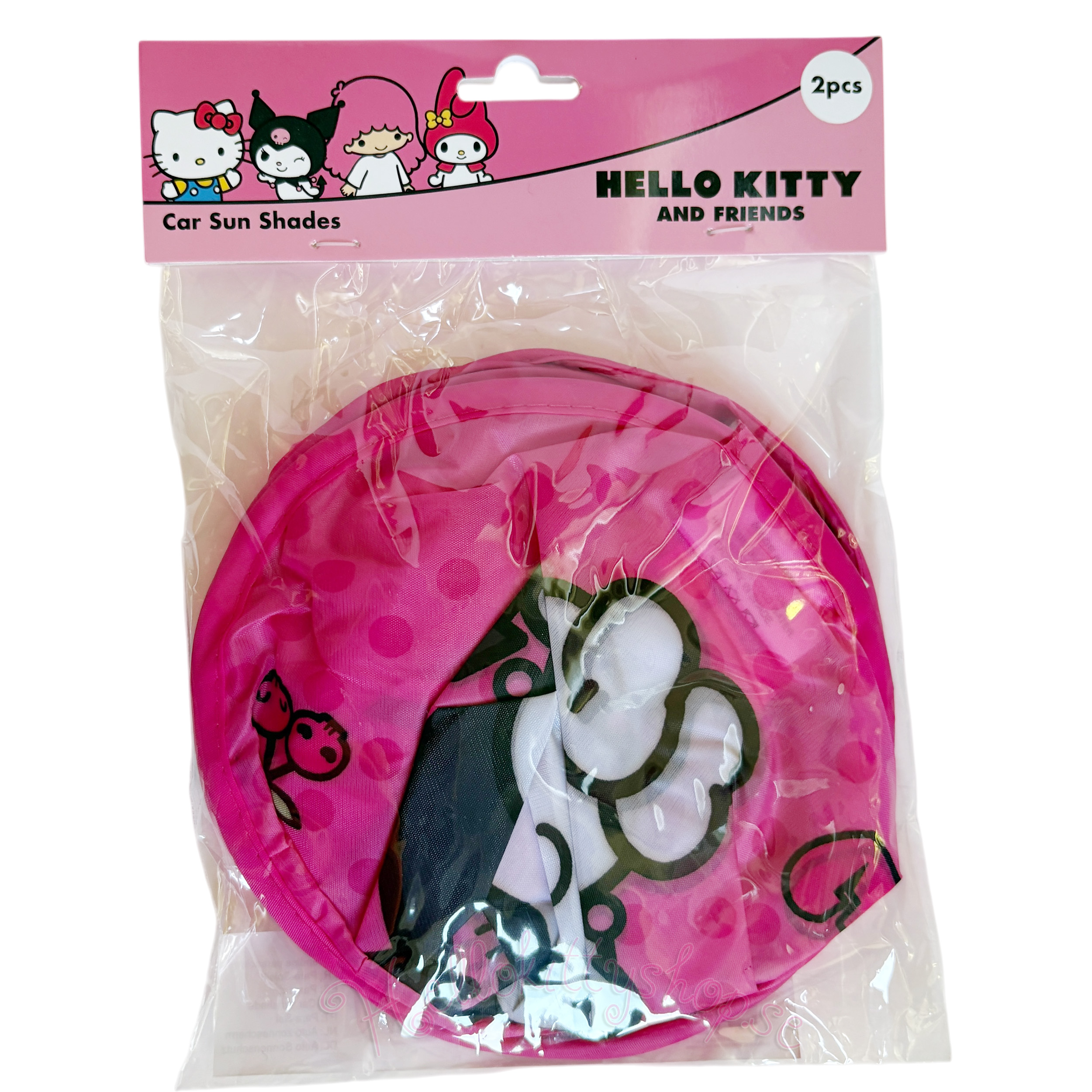 Hello Kitty och Kuromi Solskydd för Bilfönster - Set med 2 st - 2