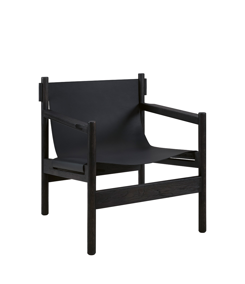 Jordan loungefåtölj i Matt Black Taupe – Artwood