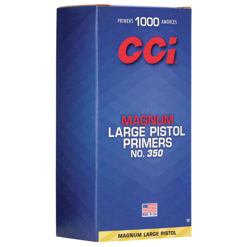 CCI Standard Large Mag Pistol Primer 350 Clam 1000/Box
