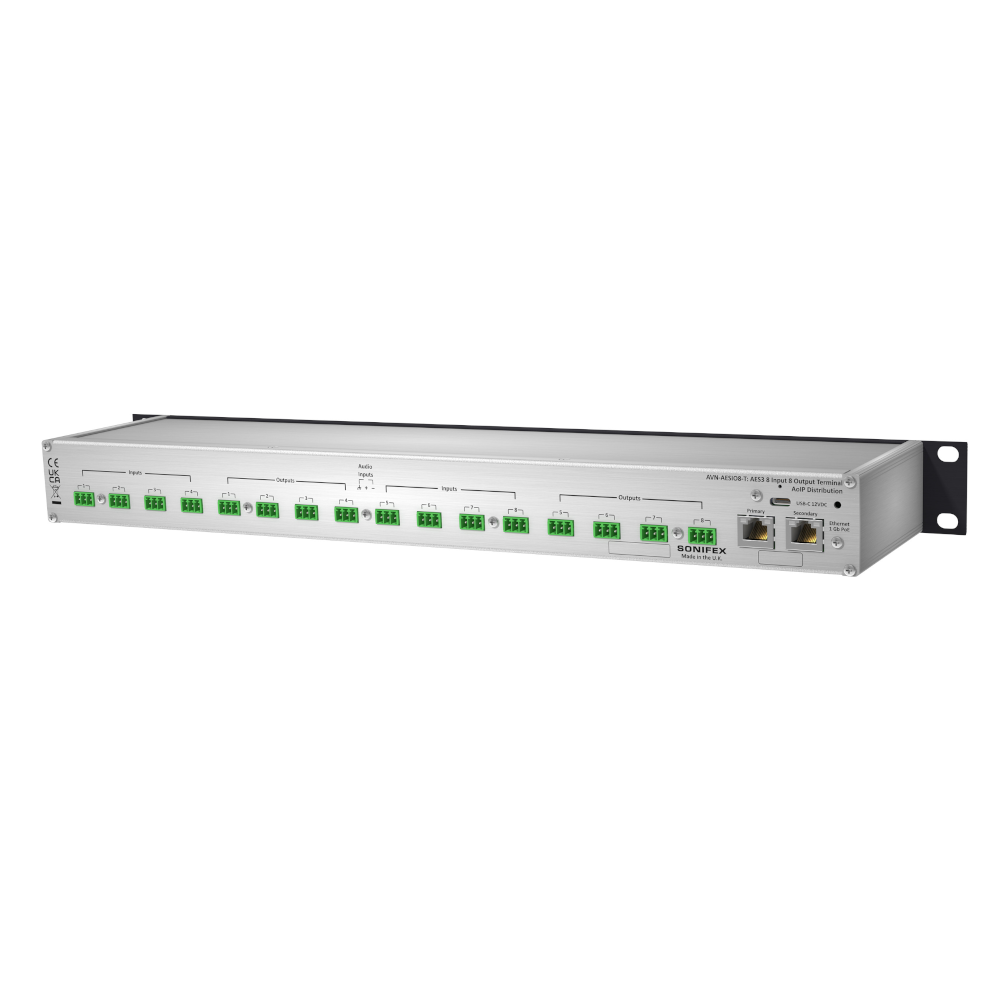 Sonifex - AVN-AIO8 - Dante, Terminal - 2