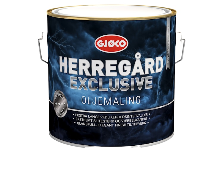 Gjøco Herregård Exclusive Oljemaling Base vit 2.7L