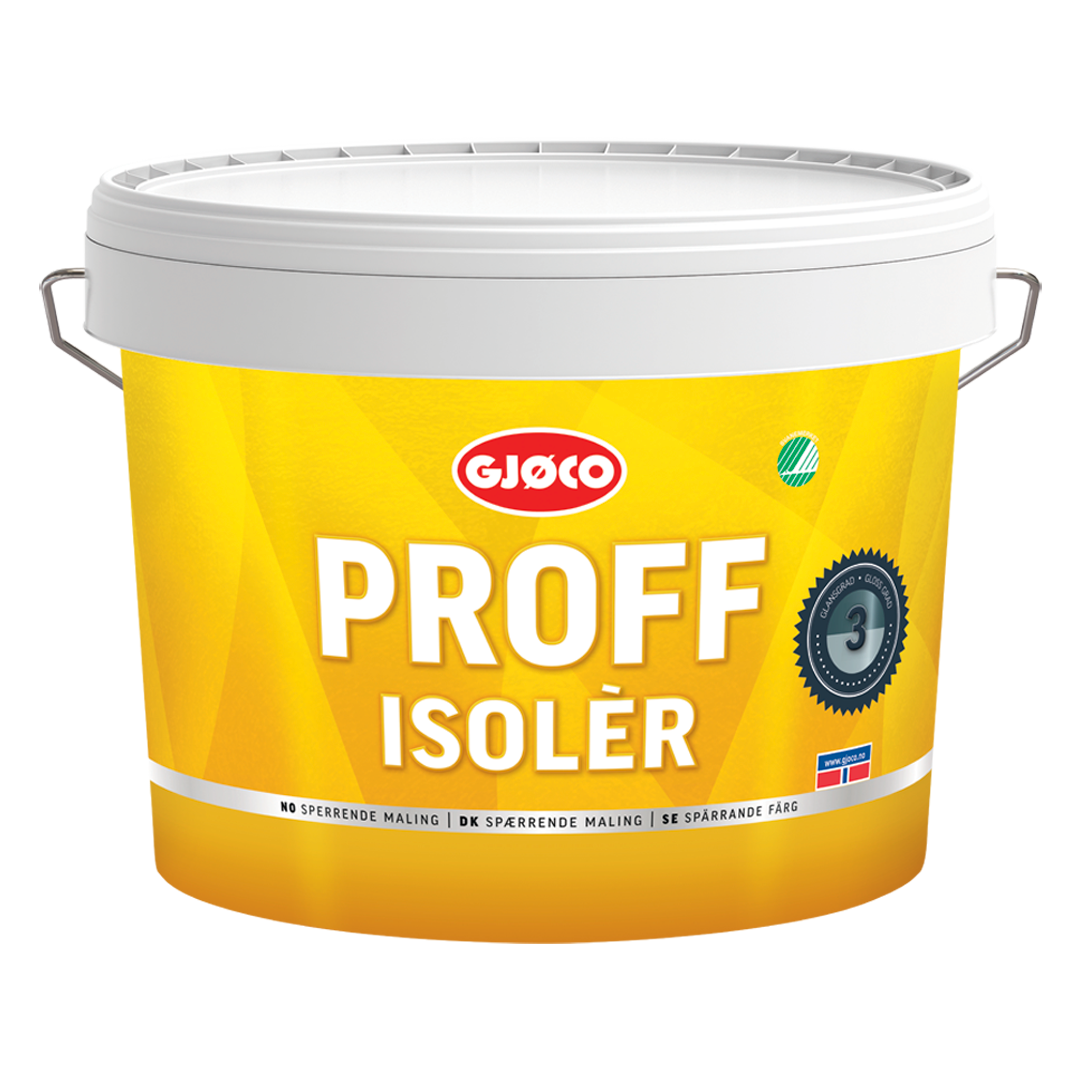 Gjøco Proff Isolér Spärrgrund 3 Vit 9L
