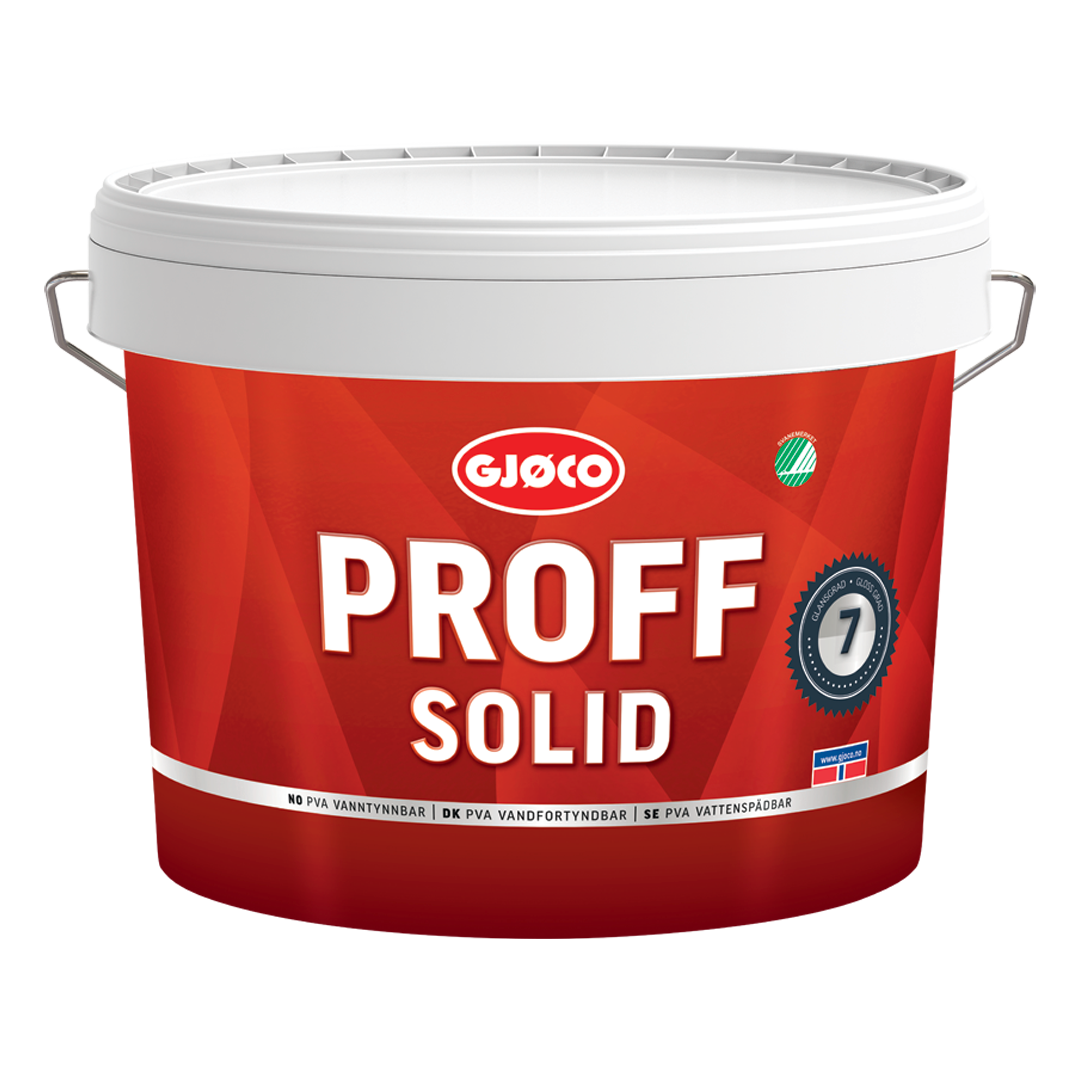 Gjøco Proff Solid 7 S-0500N Neutral Vit 9L