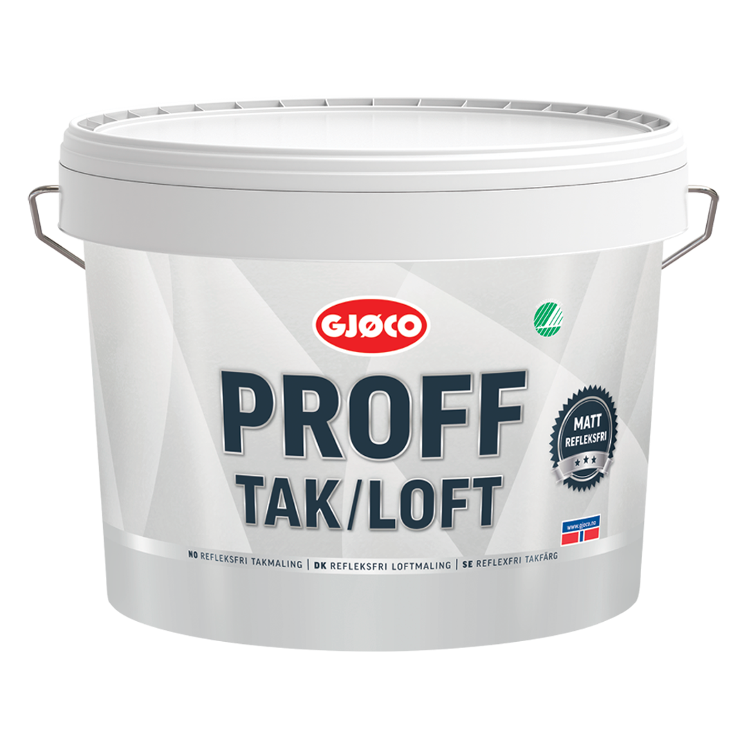 Gjøco Proff Tak/Loft Vit 9L