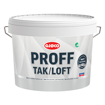 Gjøco Proff Tak/Loft Vit 9L