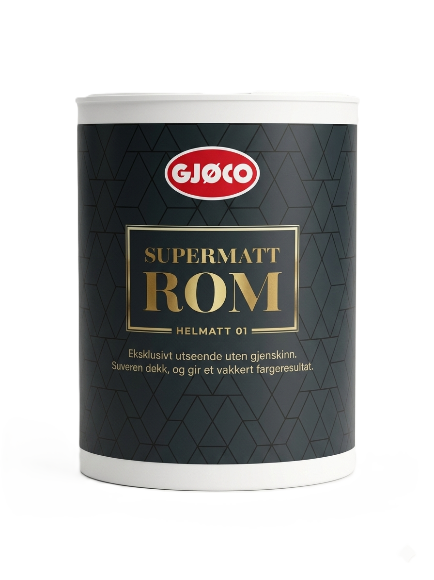 Gjøco Supermatt Rum 01 Bas Vit 0.68L