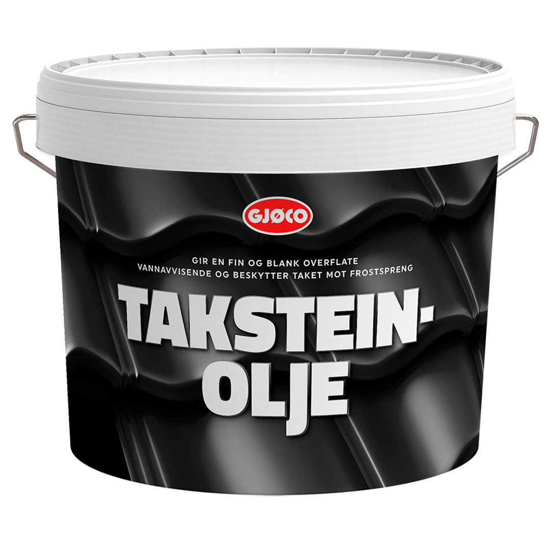 Gjøco Taksteinolje Takpannefärg Svart 10L