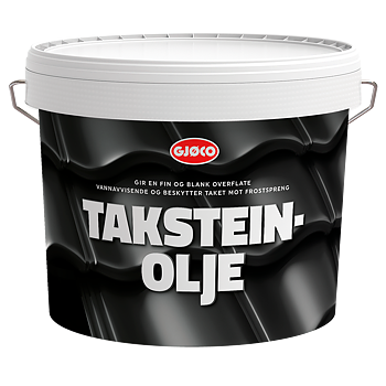 Gjøco Taksteinolje Takpannefärg Svart 10L