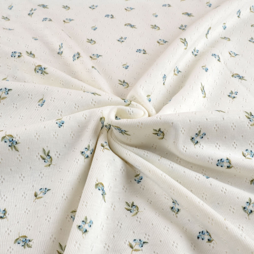 BLUEBERRIES - POINTELLE JERSEY