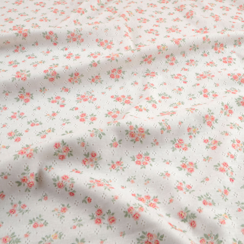 PINK ROSES - POINTELLE JERSEY - 2