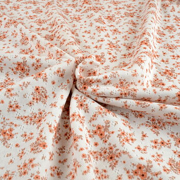 RUSTY FLORALS - POINTELLE JERSEY