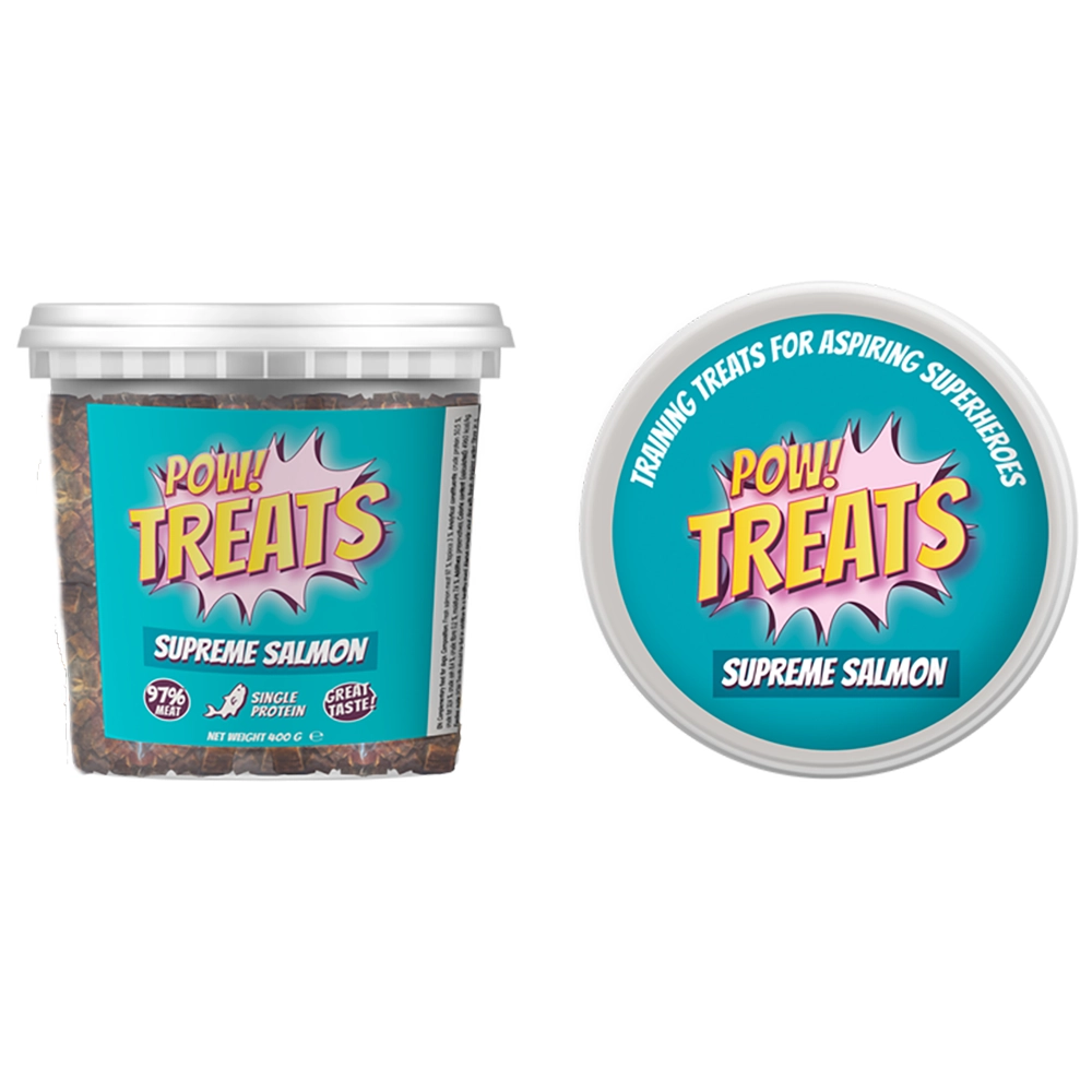 POW treats supreme salmon laxgodis till hund singelprotein