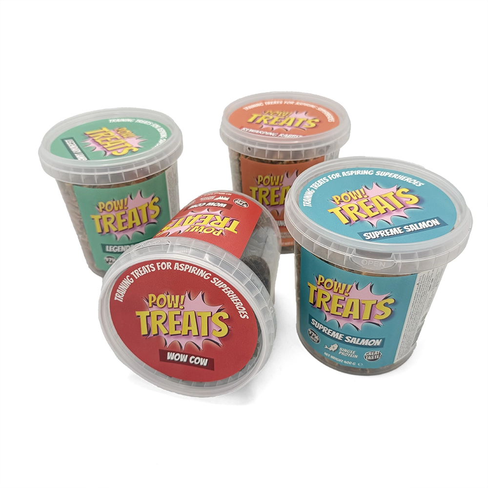 POW treats hundgodis monoprotein stor hink med små godisbitar